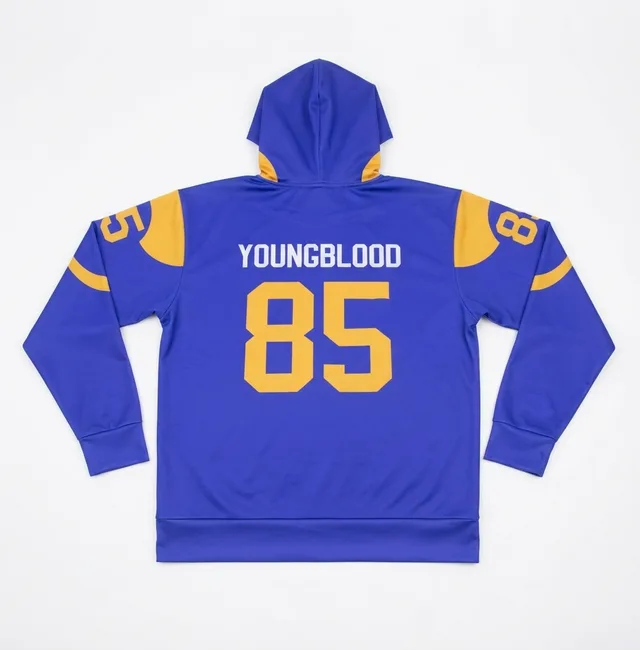 Blue & Gold Custom Hoodie, view 2