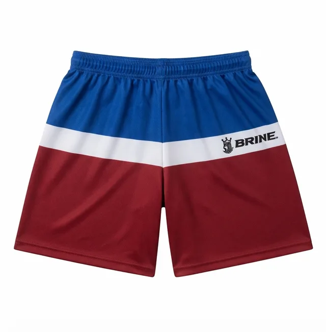 Blue, White & Maroon Custom Shorts, view 2