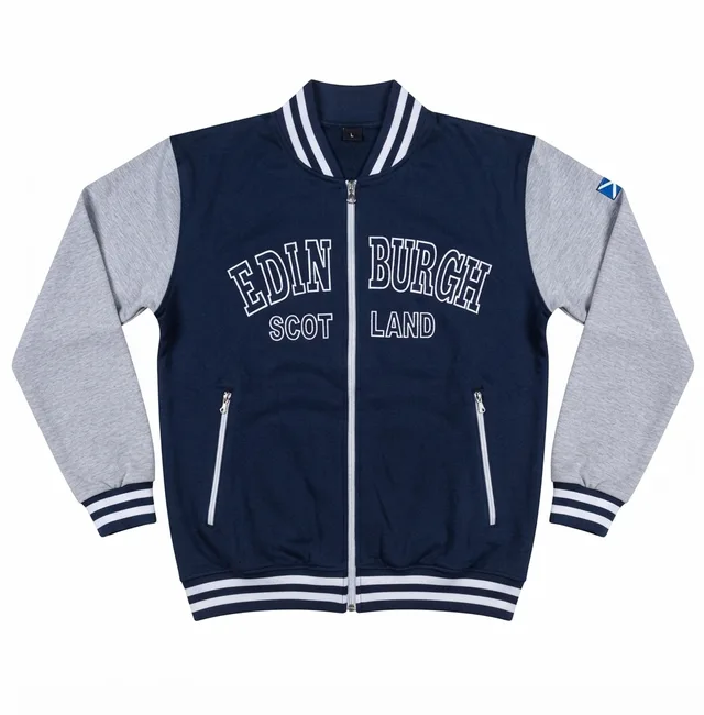 Navy & Grey Varsity-Style Jacket, reference view