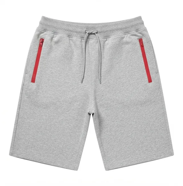 Grey & Red Casual Shorts, reference view