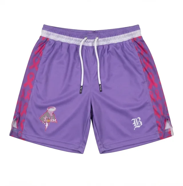 Purple, Pink & White Basketball Jersey, view 2