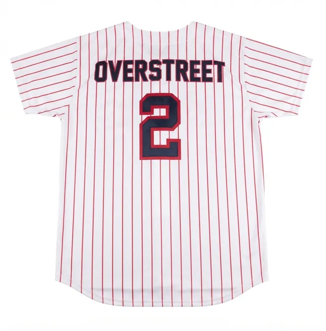 White & Red Baseball & Softball Jersey, view 2