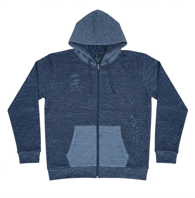 Blue Casual Hoodie, reference view