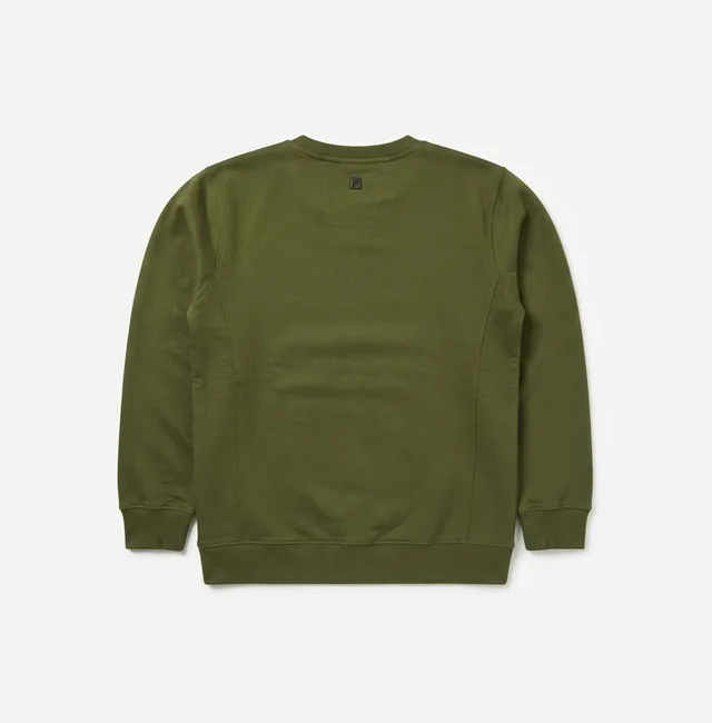 Olive Green Casual Sweatshirt, view 2