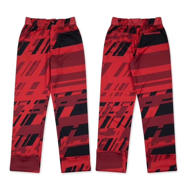Red & Black Baseball Pants