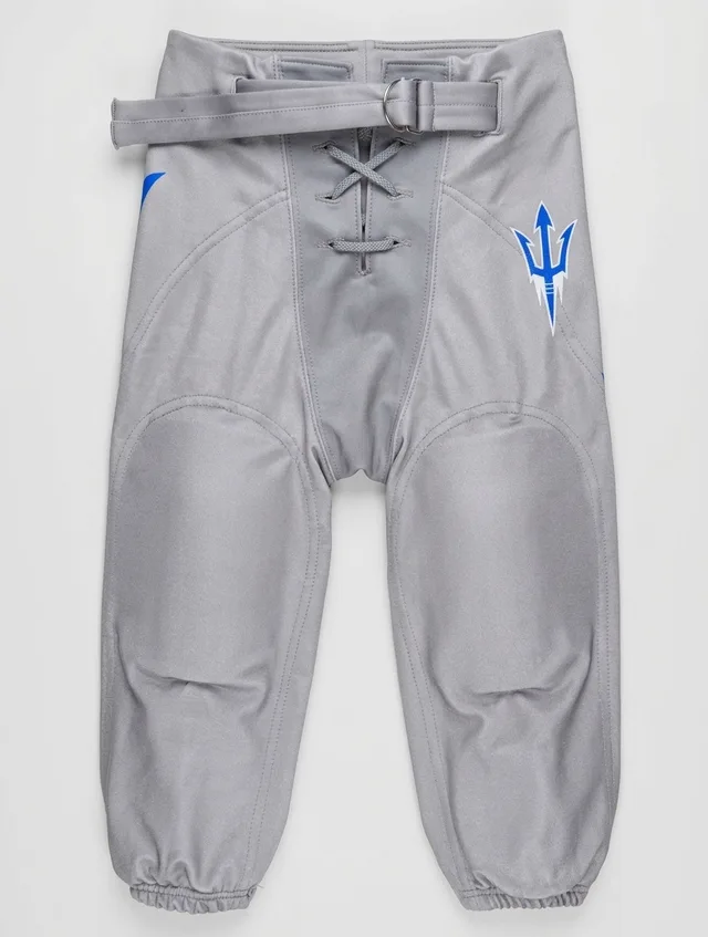 Grey Lace-Up American Football Pants