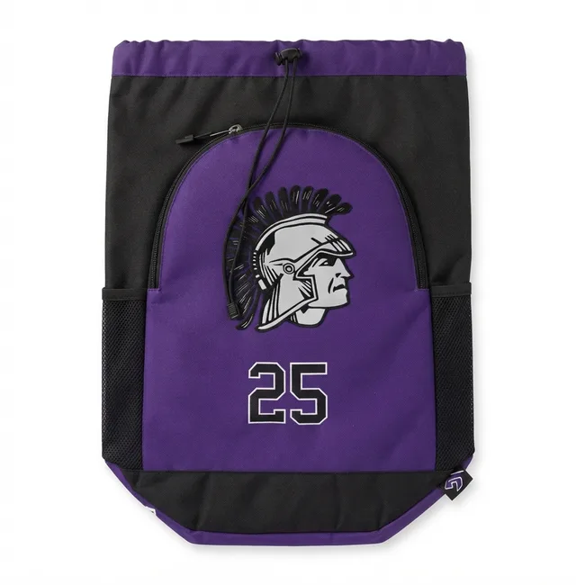 Black & Purple Sports Bag
