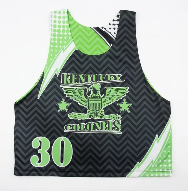 Black & Lime Green Lacrosse Jersey, reference view