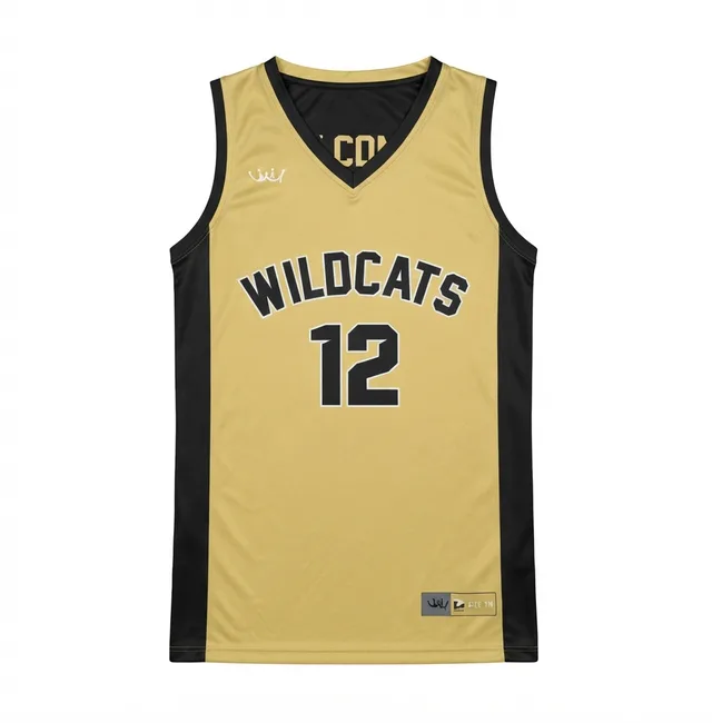 Gold & Black Basketball Jersey