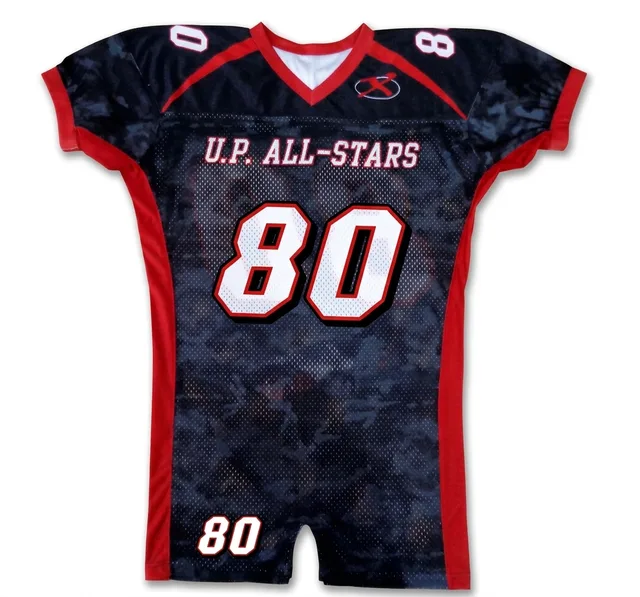 Black Camo American Football Jersey, view 2