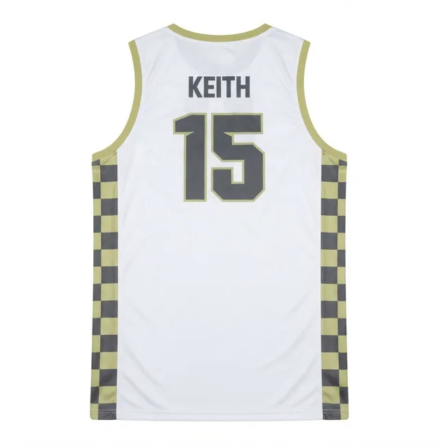 Black, Yellow & Grey Basketball Jersey, view 4