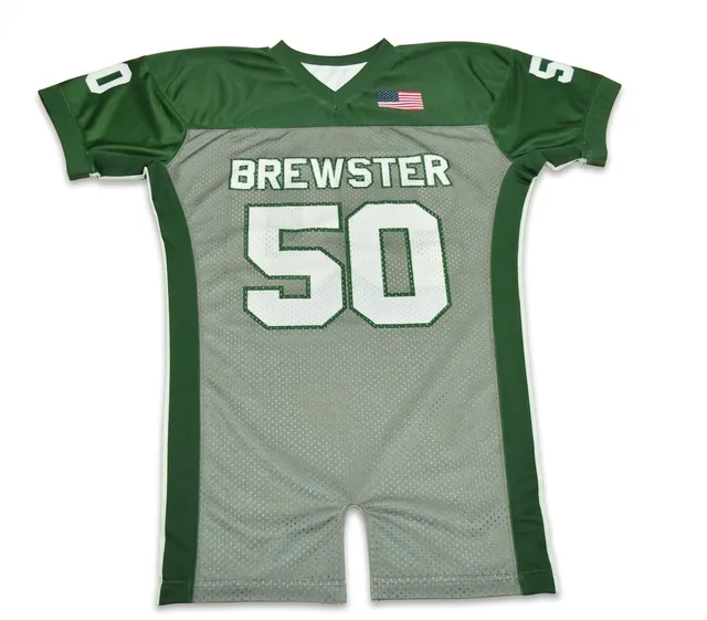 Green & Grey American Football Jersey, view 2