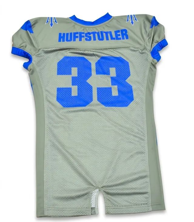 Grey Lace-Up American Football Pants, view 2