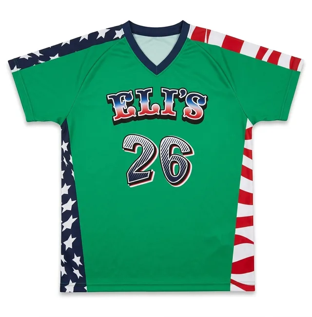 Green Short-Sleeve Lacrosse Jersey, view 3