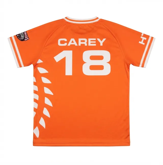 Orange & White Custom T-Shirt, view 2