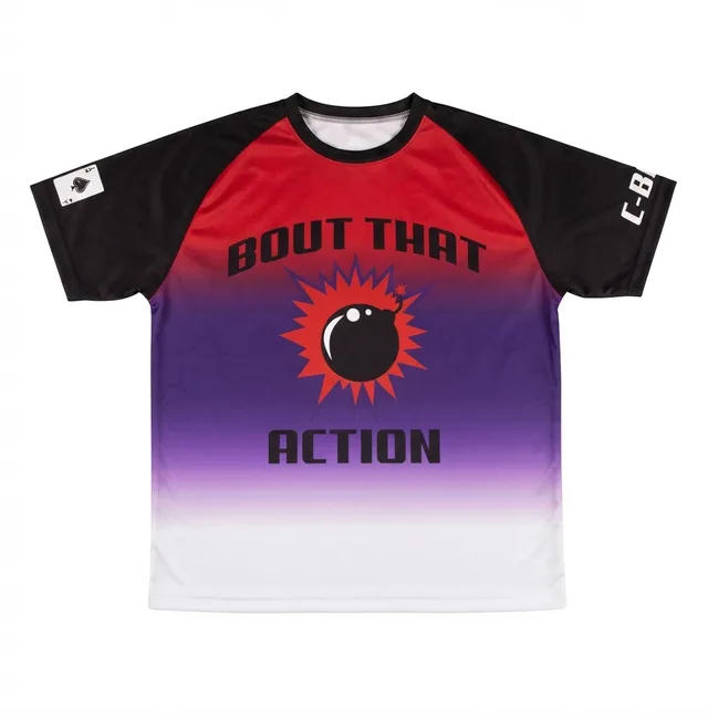 Red, Purple & White Custom T-Shirt, view 2
