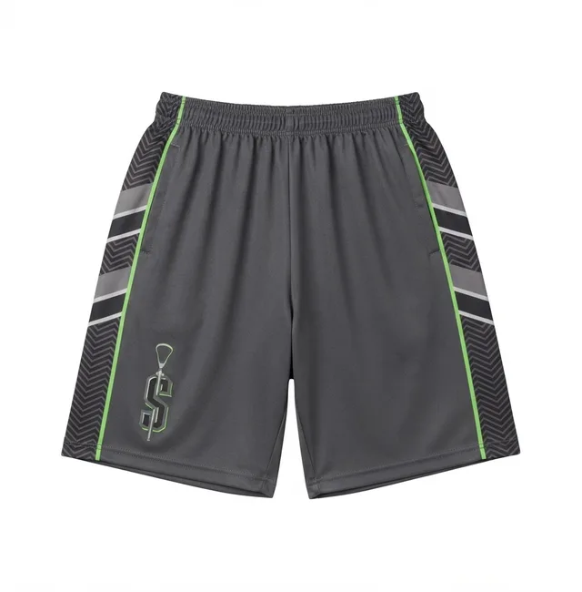 White, Grey & Green Lacrosse Jersey, view 2