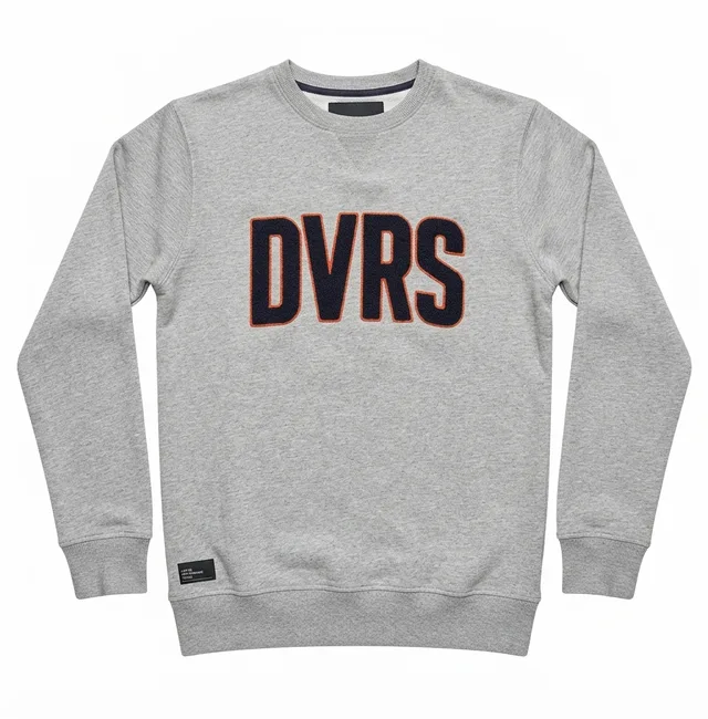 Light Grey & Dark Red Casual Sweatshirt