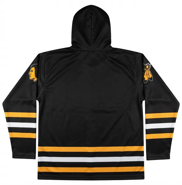 Black, White & Gold Custom Hoodie, view 2
