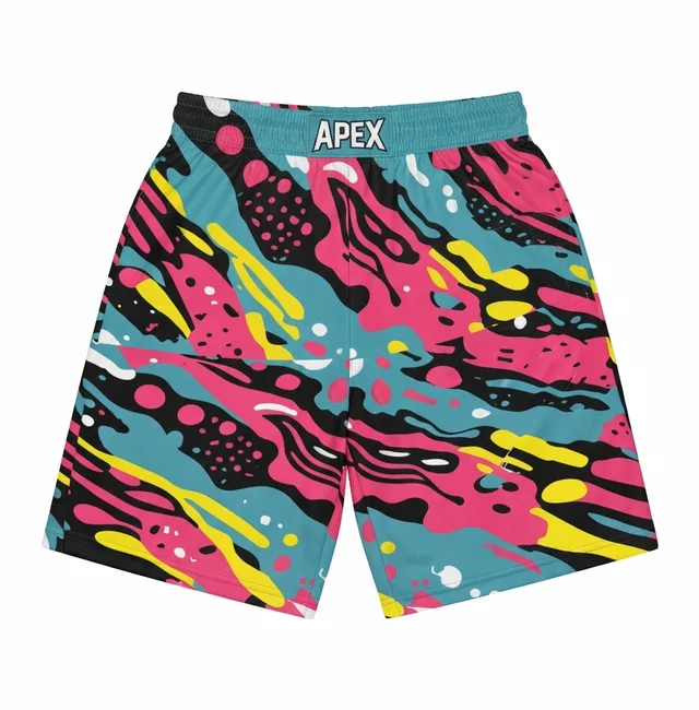 Pink, Aqua & Black Basketball Jersey, view 3