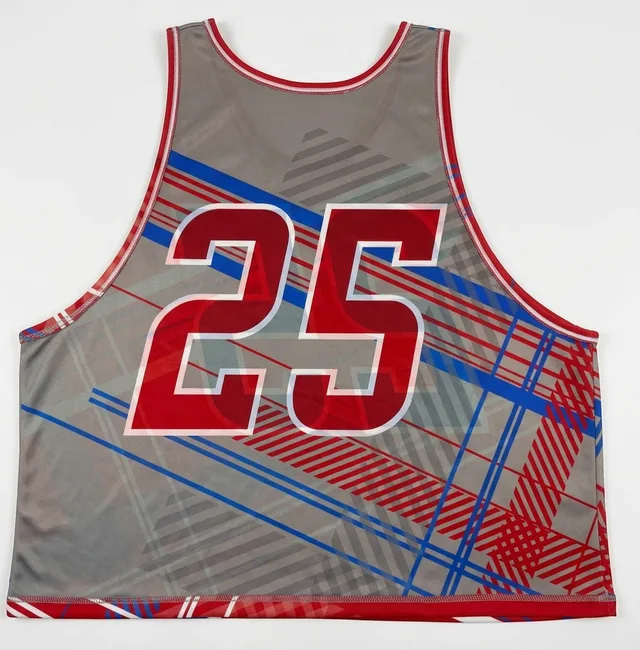 Red, White & Blue Lacrosse Jersey, view 2