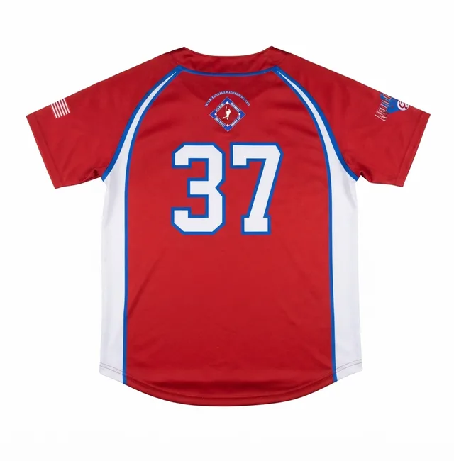 Red, White & Blue Baseball & Softball Jersey, view 2