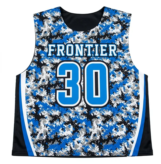 Blue, Black & White Lacrosse Jersey