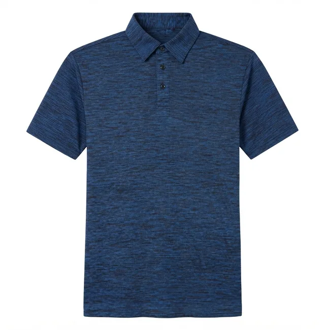 Blue Casual Polo Shirt, reference view