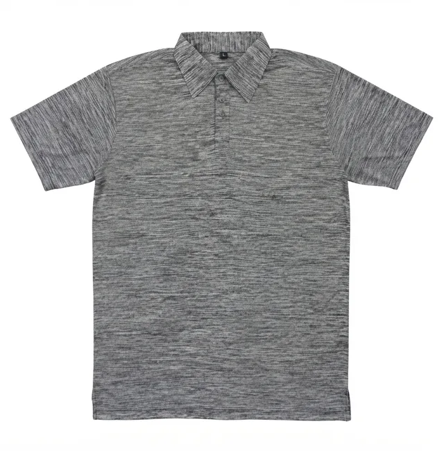 Grey Casual Polo Shirt, reference view
