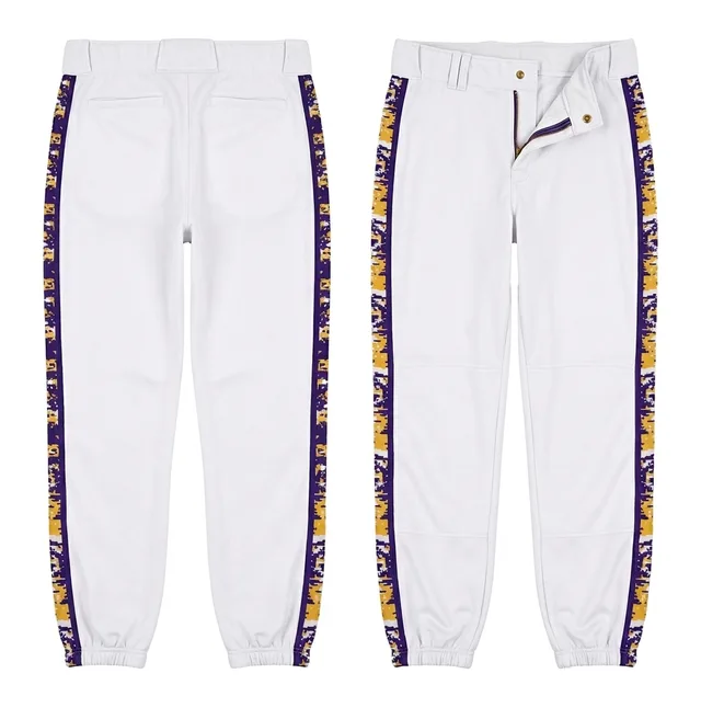 White & Purple Baseball Pants, reference view