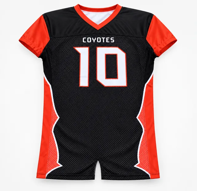 Black & Red American Football Jersey