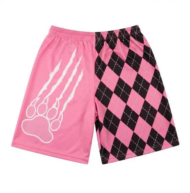 Pink & Black Custom Shorts, reference view