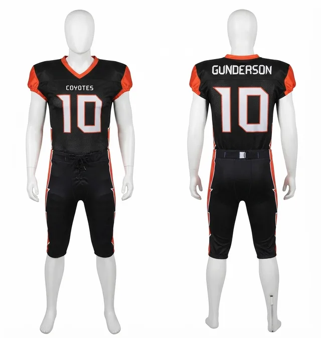 Black & Red American Football Jersey