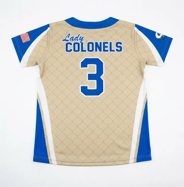 Gold & Blue Baseball & Softball Jersey, view 2