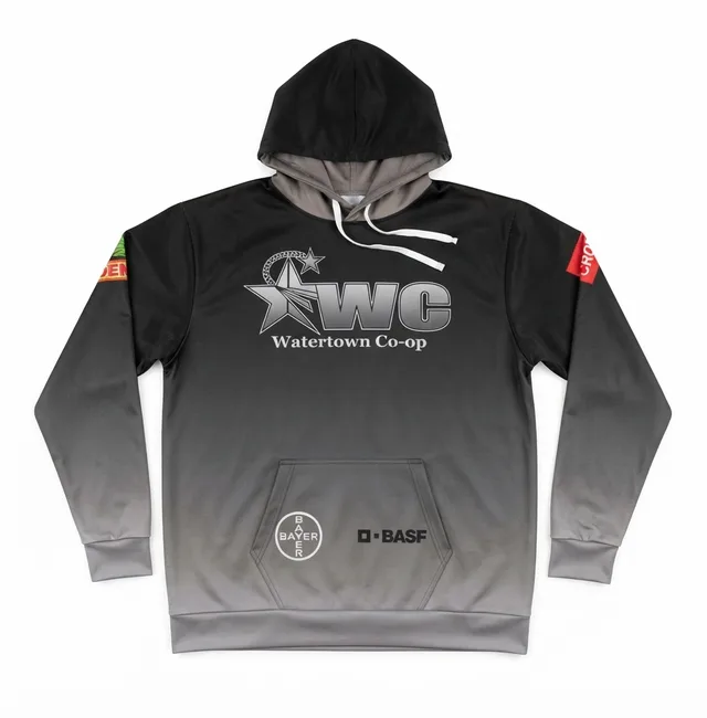 Black & Grey Custom Hoodie, reference view