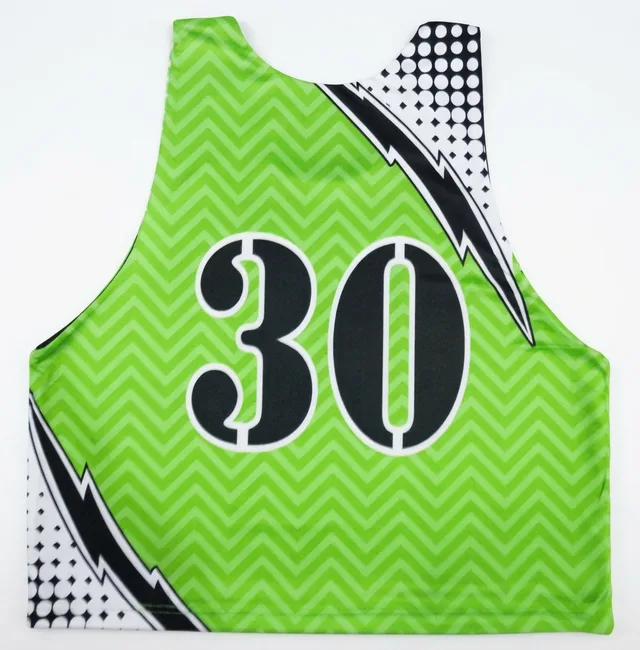 Black & Lime Green Lacrosse Jersey, view 2