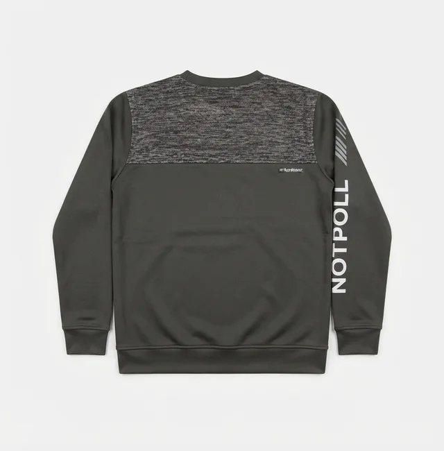 Olive & White Casual Sweatshirt, view 2