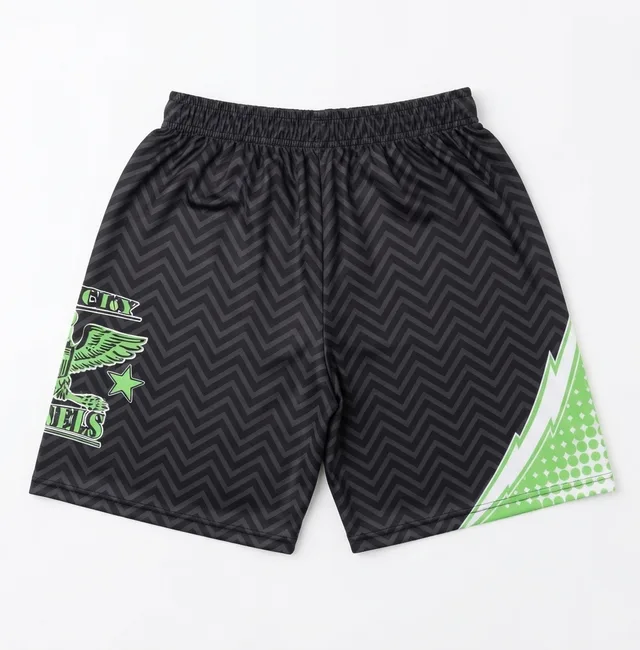 Black & Lime Green Lacrosse Jersey, view 3