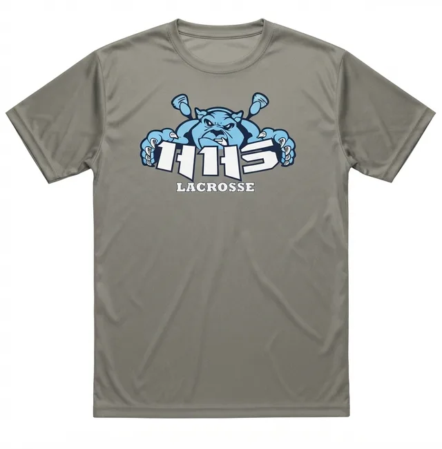 Olive-Grey & Blue Casual T-Shirt