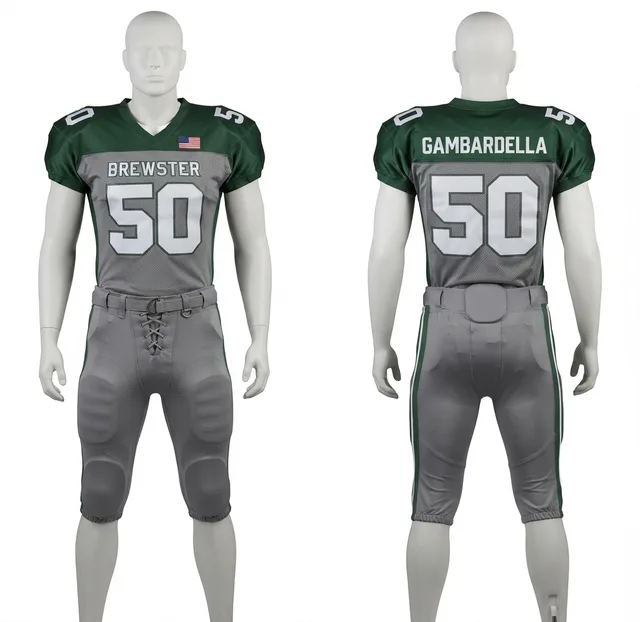 Green & Grey American Football Jersey