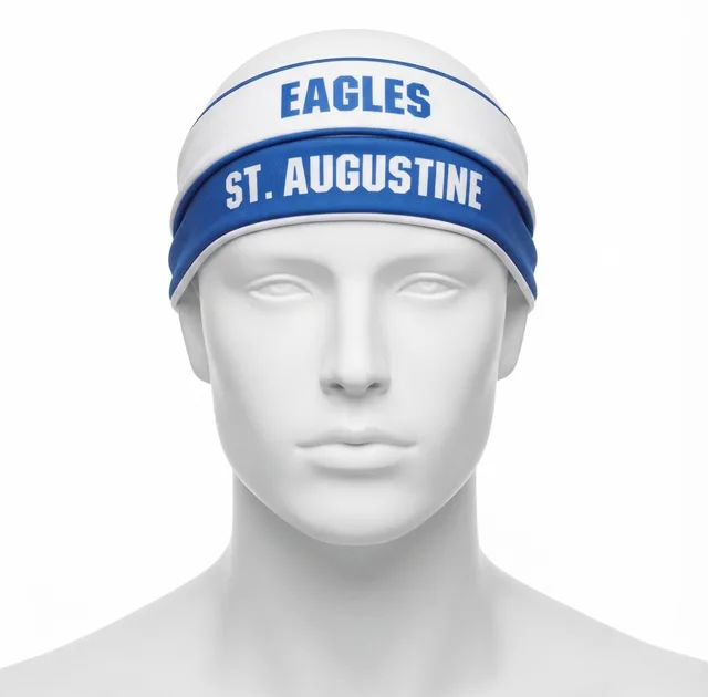 Blue & White Sports Headband