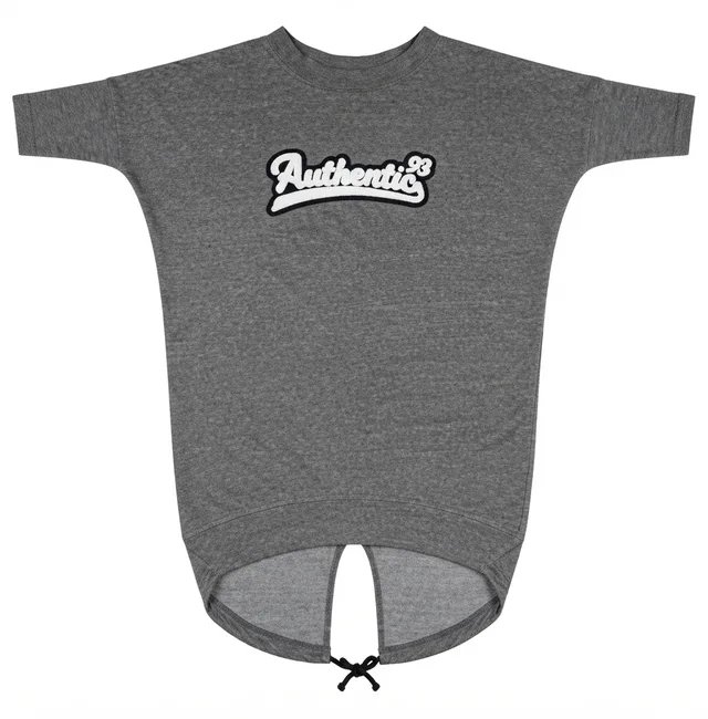 Charcoal & White Casual T-Shirt
