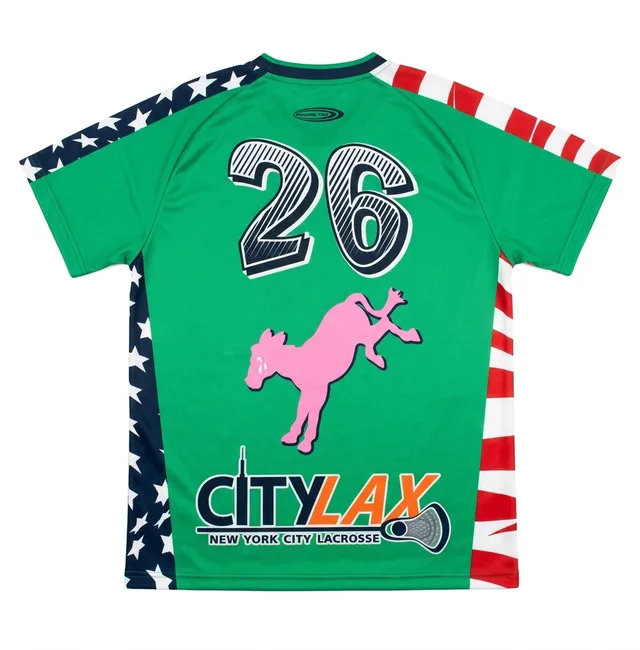Green Short-Sleeve Lacrosse Jersey, reference view