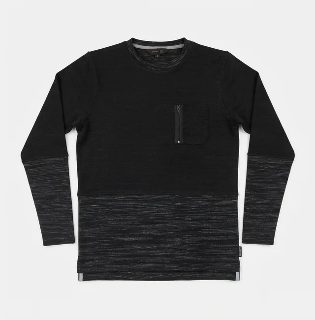 Black & Grey Casual Sweatshirt, reference view
