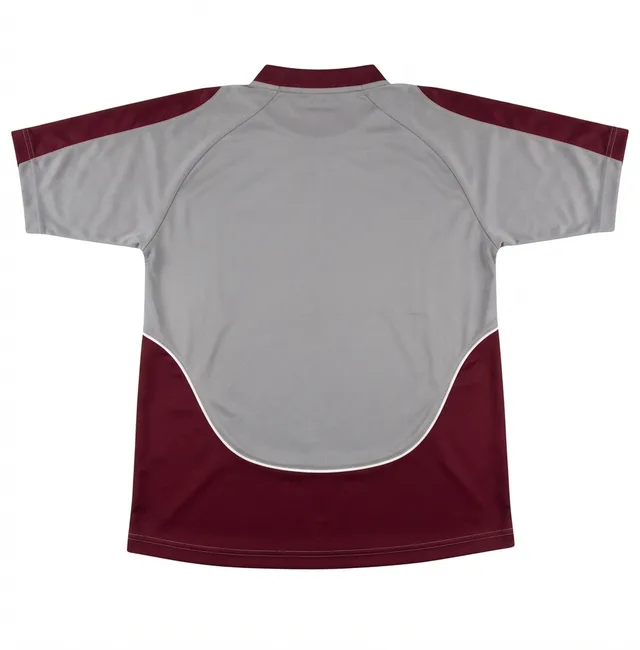 Light Grey & Maroon Casual T-Shirt, view 2