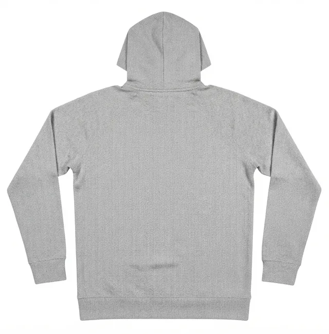Light Grey Casual Hoodie, view 2