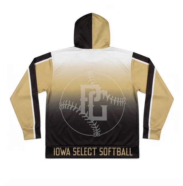 Gold & Black Custom Hoodie, view 2