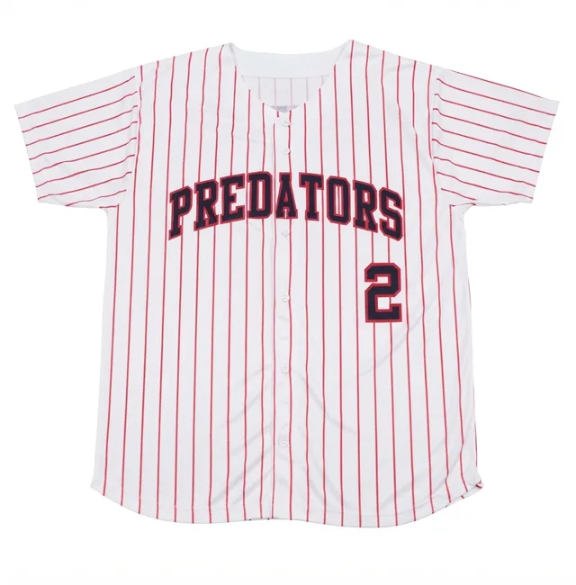White & Red Baseball & Softball Jersey, reference view