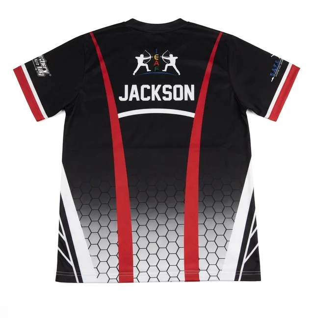 Black, Red & Grey Custom T-Shirt, view 2