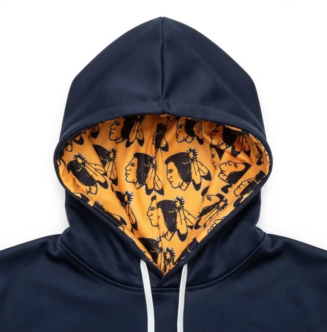 Black, White & Gold Custom Hoodie, view 3